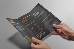 Trifold Brochure Done for our client in the B2B business service market - Business Service marketing Page